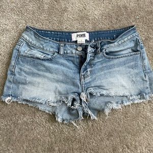 PINK- jean shorts